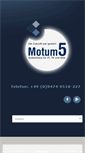 Mobile Screenshot of motum5.de